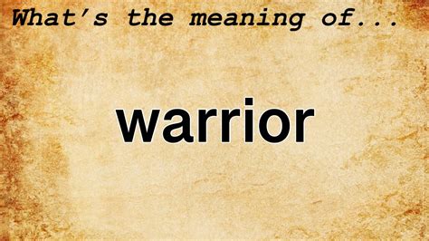 All courses come with supplementary materials, i. . Inner warrior meaning